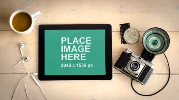 iPad with camera