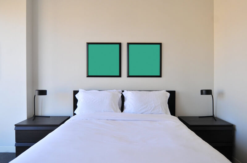 2 frames in bedroom