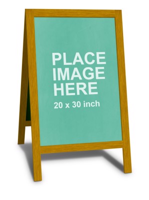 A-sign chalkboard