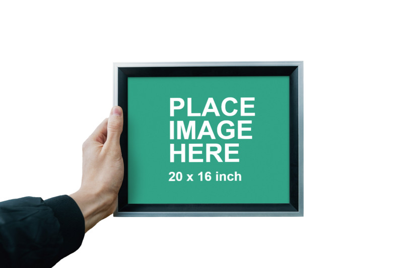 Man holding frame