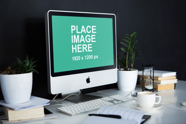 Old iMac in home office