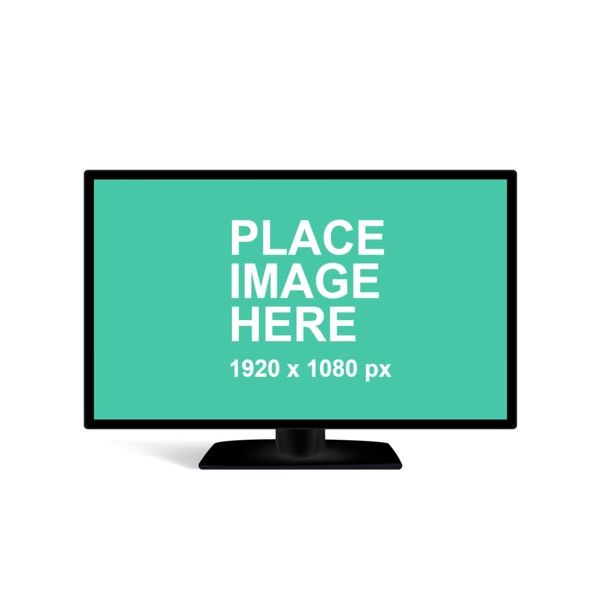 Clean mockup of TV