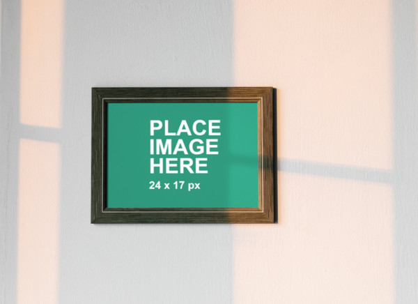 Small frame on wall