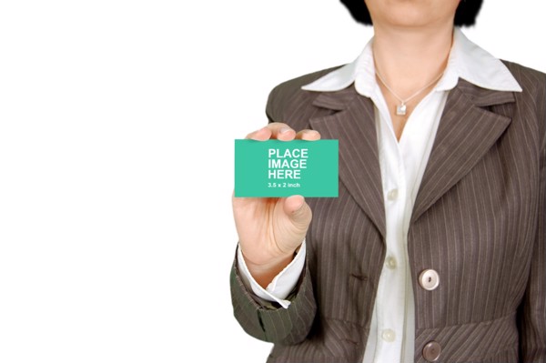 Business card mockup