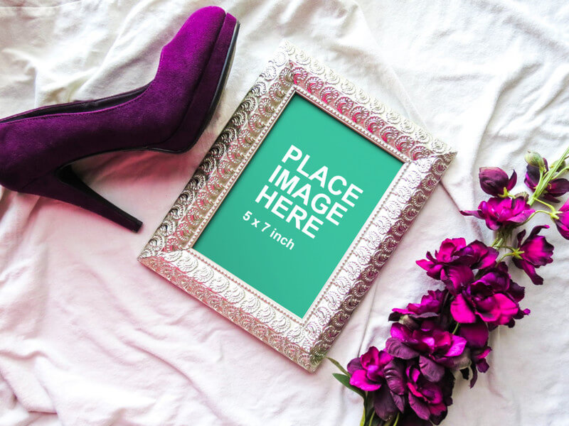 Top view of small photo frame