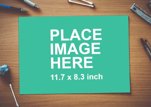 A4 paper mockup