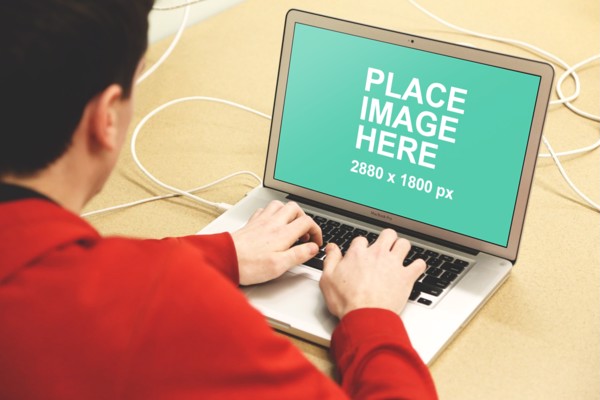 Man using MacBook Pro