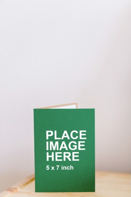 Vertical greeting card