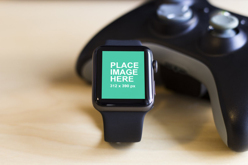 Apple Watch 3 mockup closeup