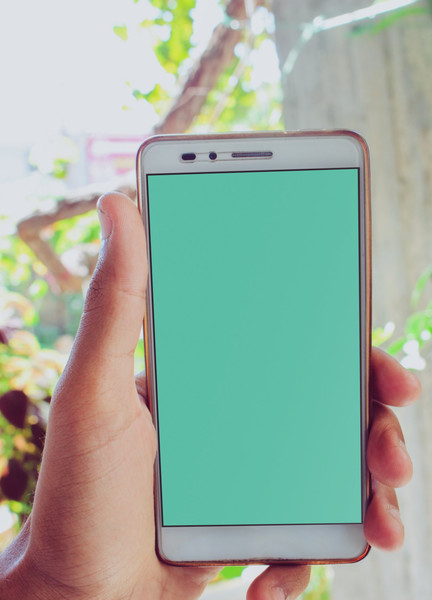 Closeup of Android phone