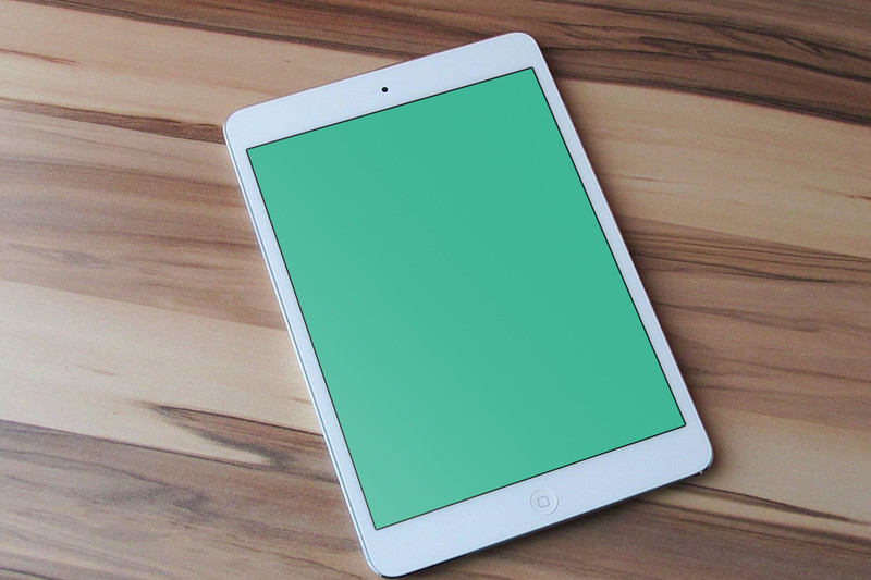 Closeup of iPad