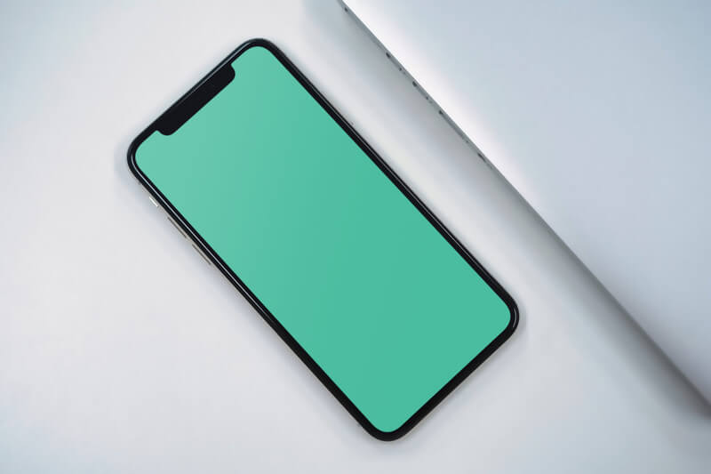 Closeup of iPhone X