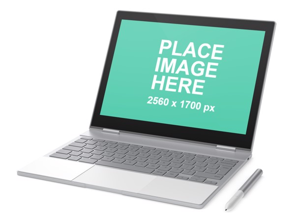 Google Pixelbook left faced