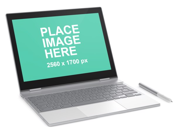 Google Pixelbook right faced