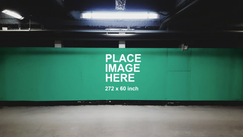 Huge wall billboard