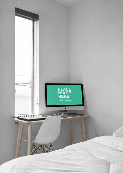 iMac on desk