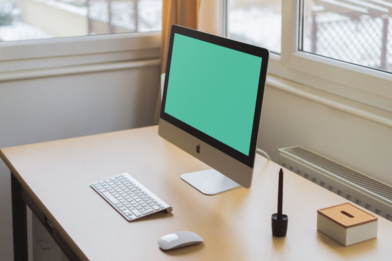 iMac on office desk