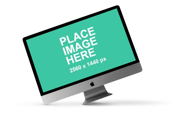 iMac tilted left