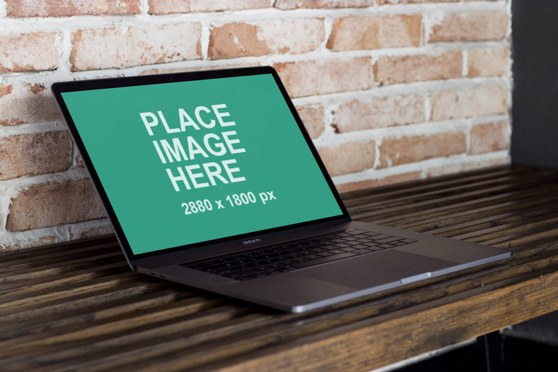 Macbook Pro on wooden table