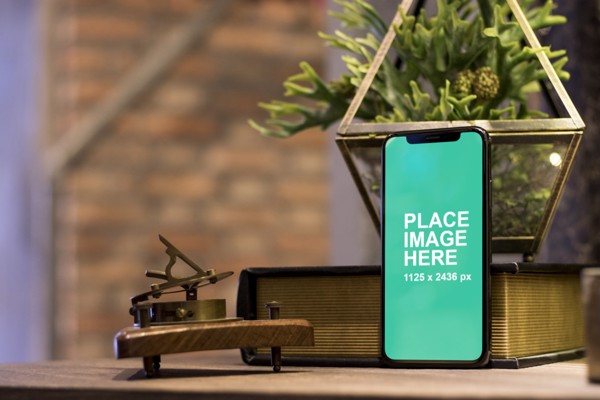 Light iPhone X mockup