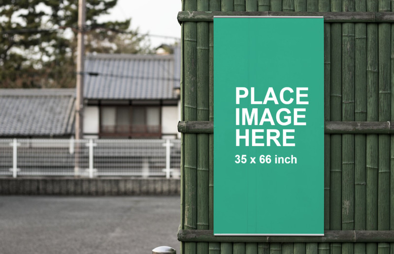 Long outdoor poster