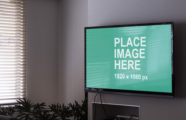Full HD TV mockup