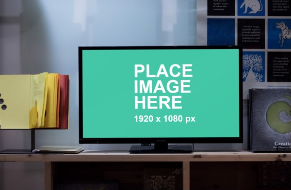 Full HD TV mockup