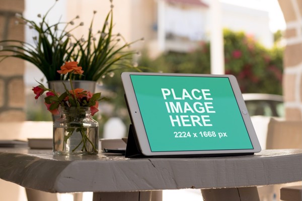 iPad horizontal mockup