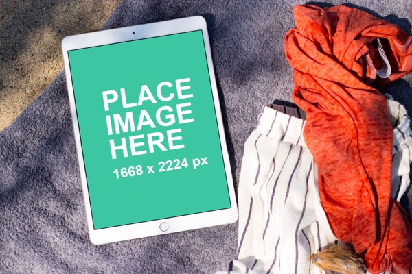 iPad Pro on beach