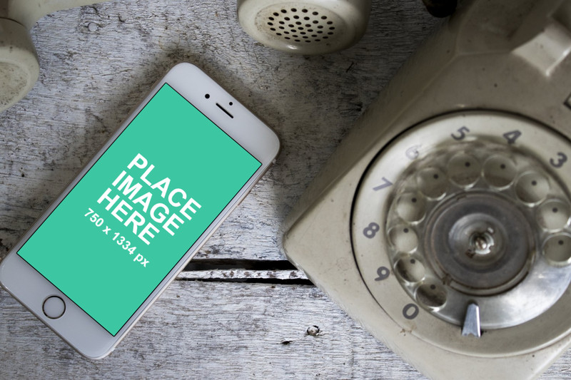 White iPhone 6S with old phone