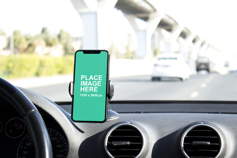 iPhone X Navigation mockup