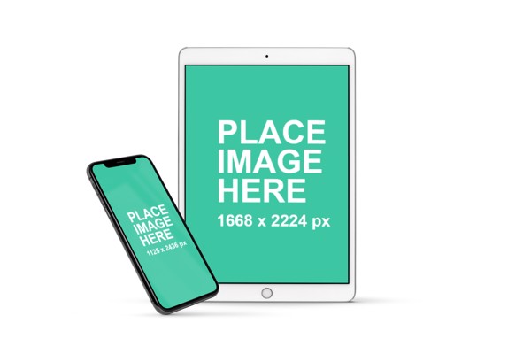 iPad Pro and iPhone X mockup