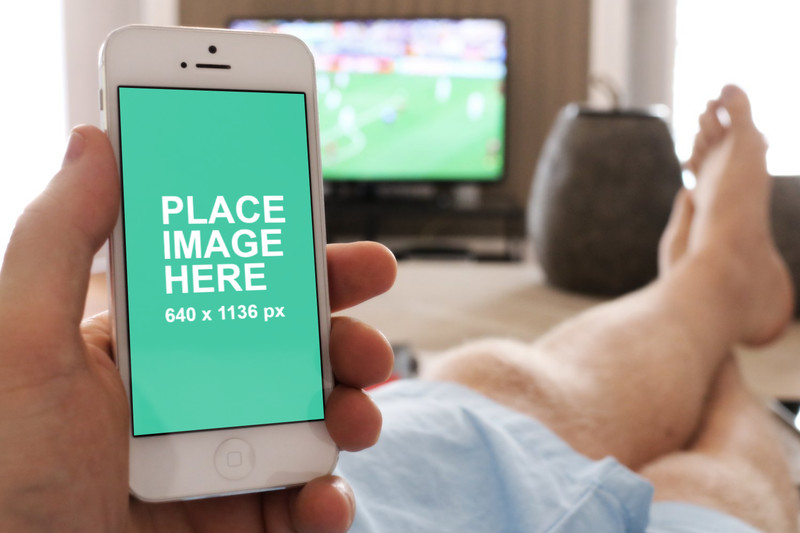 iPhone 5 white world cup football
