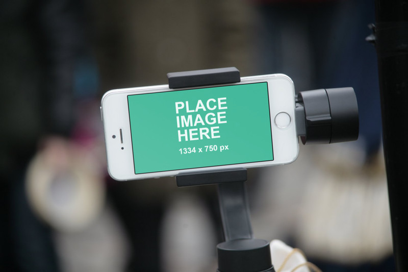 iPhone on gimbal