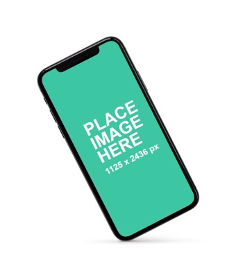 iPhone x tilted left