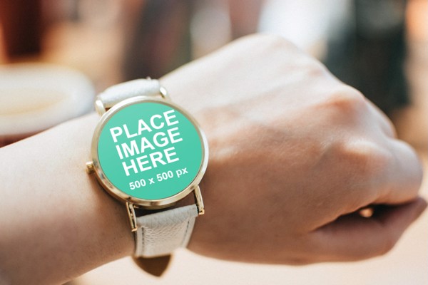 Smart watch on woman