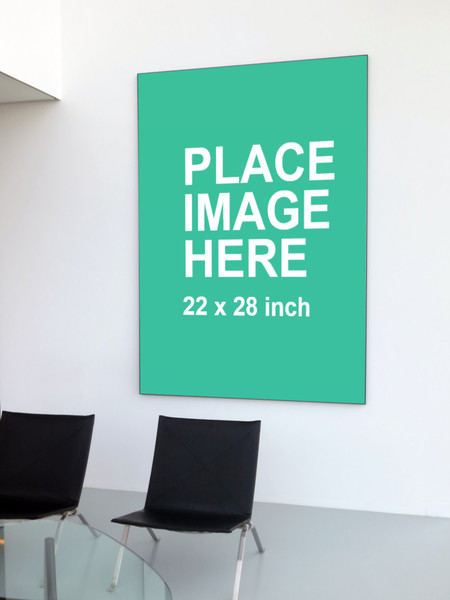Huge frame on white wall