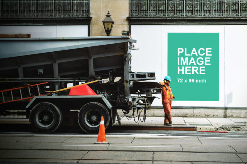Large outdoor poster