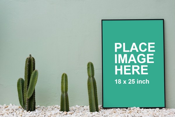 Clean poster mockup