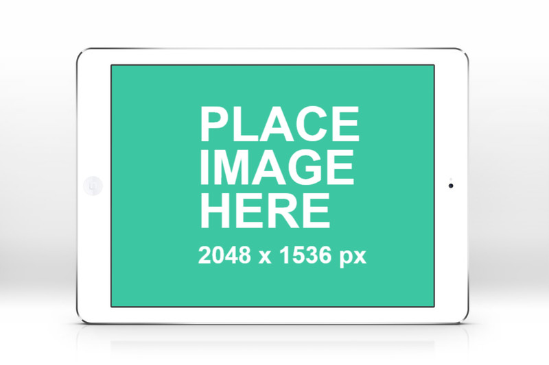 Simple iPad Air white landscape