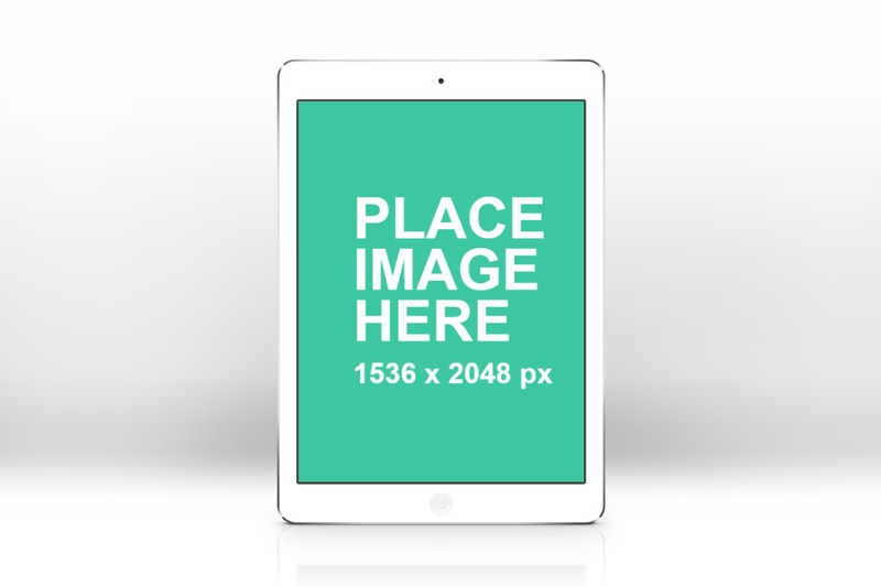 Simple iPad Air white portrait