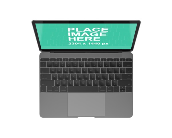 Top view MacBook