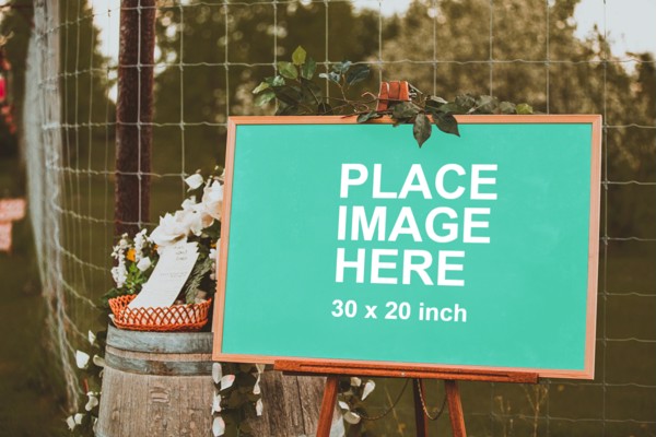 Large chalkboard